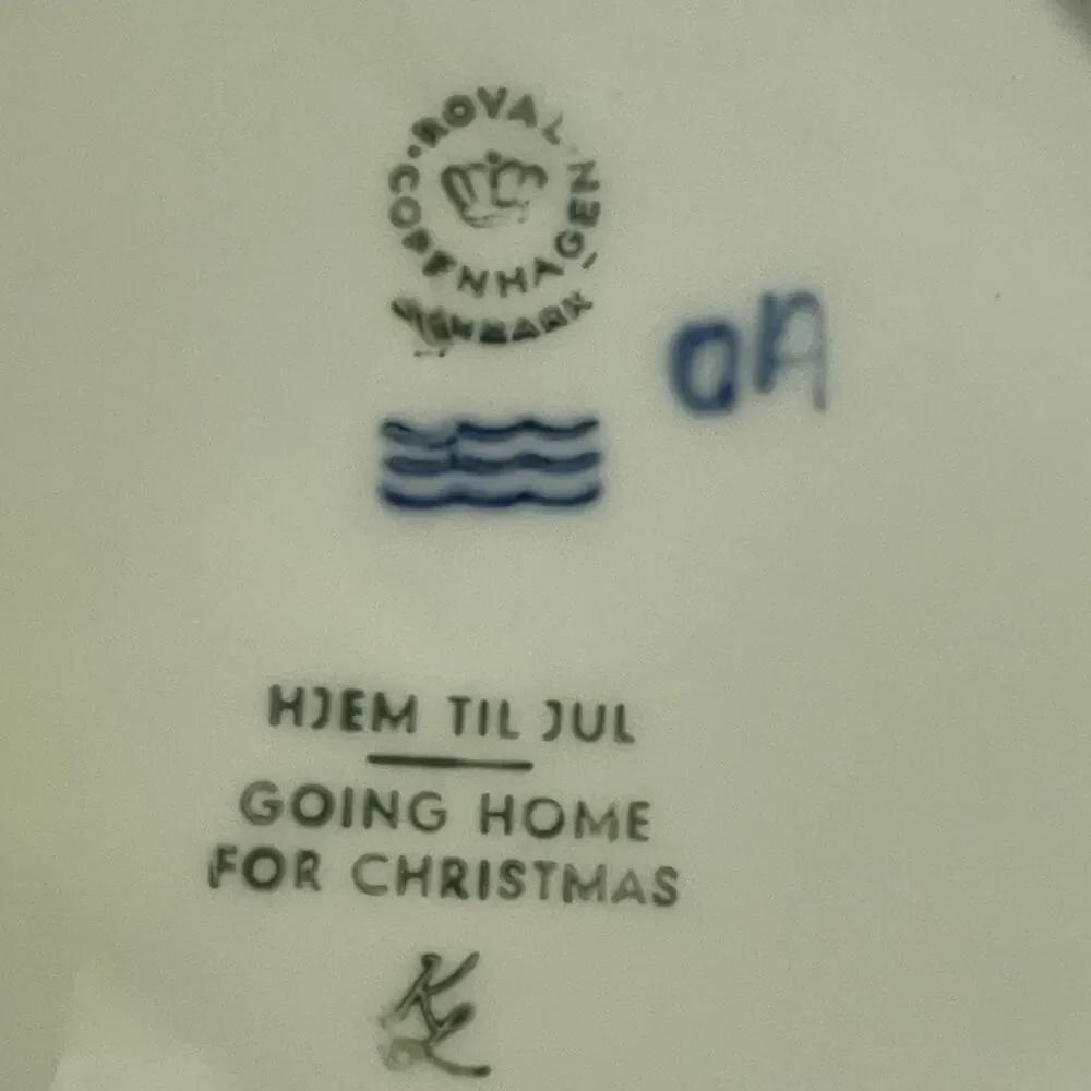 1973 Royal Copenhagen Christmas Collection Plate Vintage